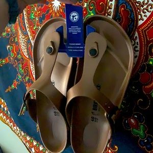 Gold Birkenstock’s